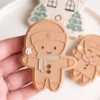 Gingerbread boy stamp with matching cutter