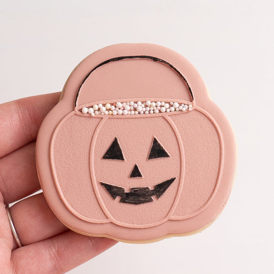 Pumpkin basket stamp with matching cutter