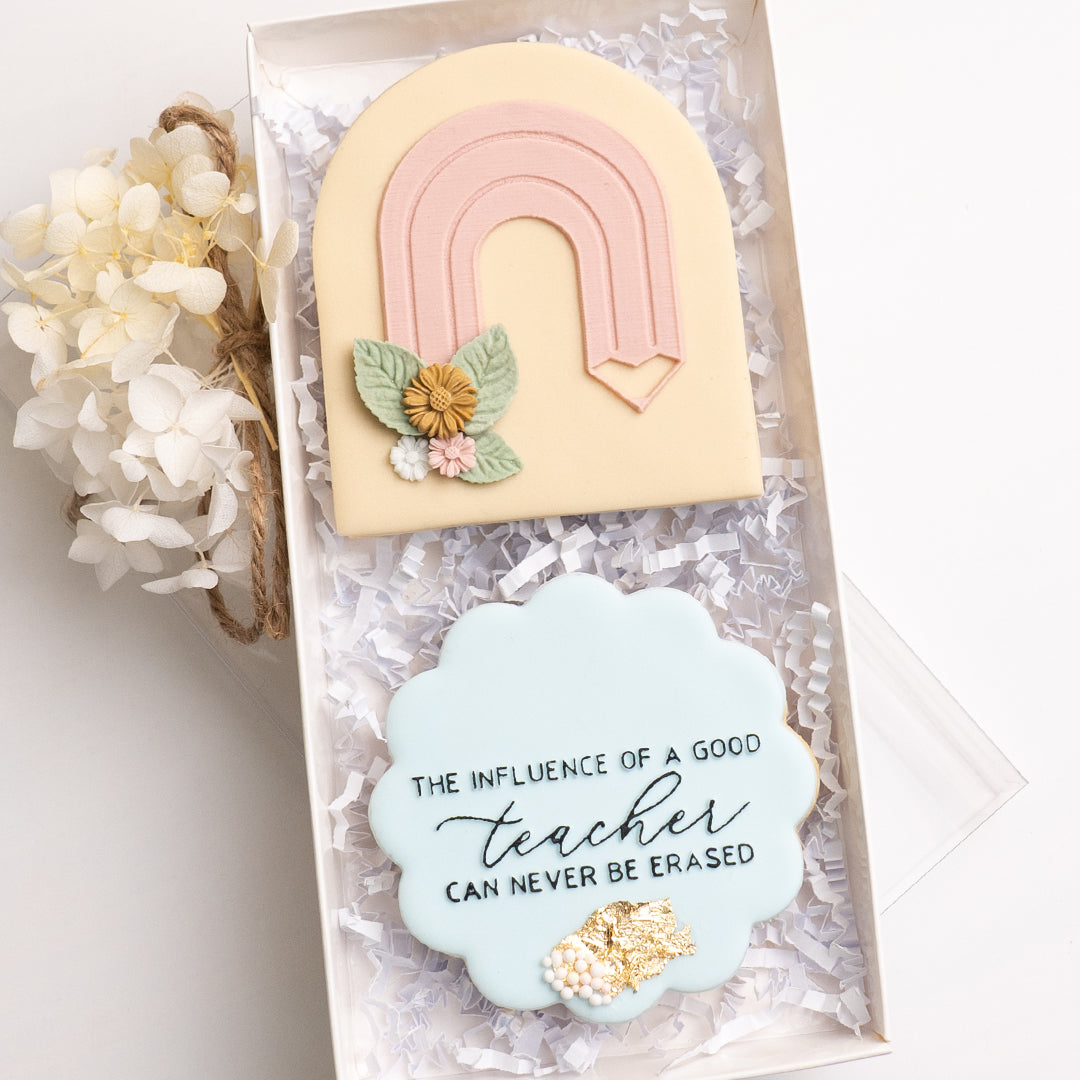 Pencil rainbow stamp