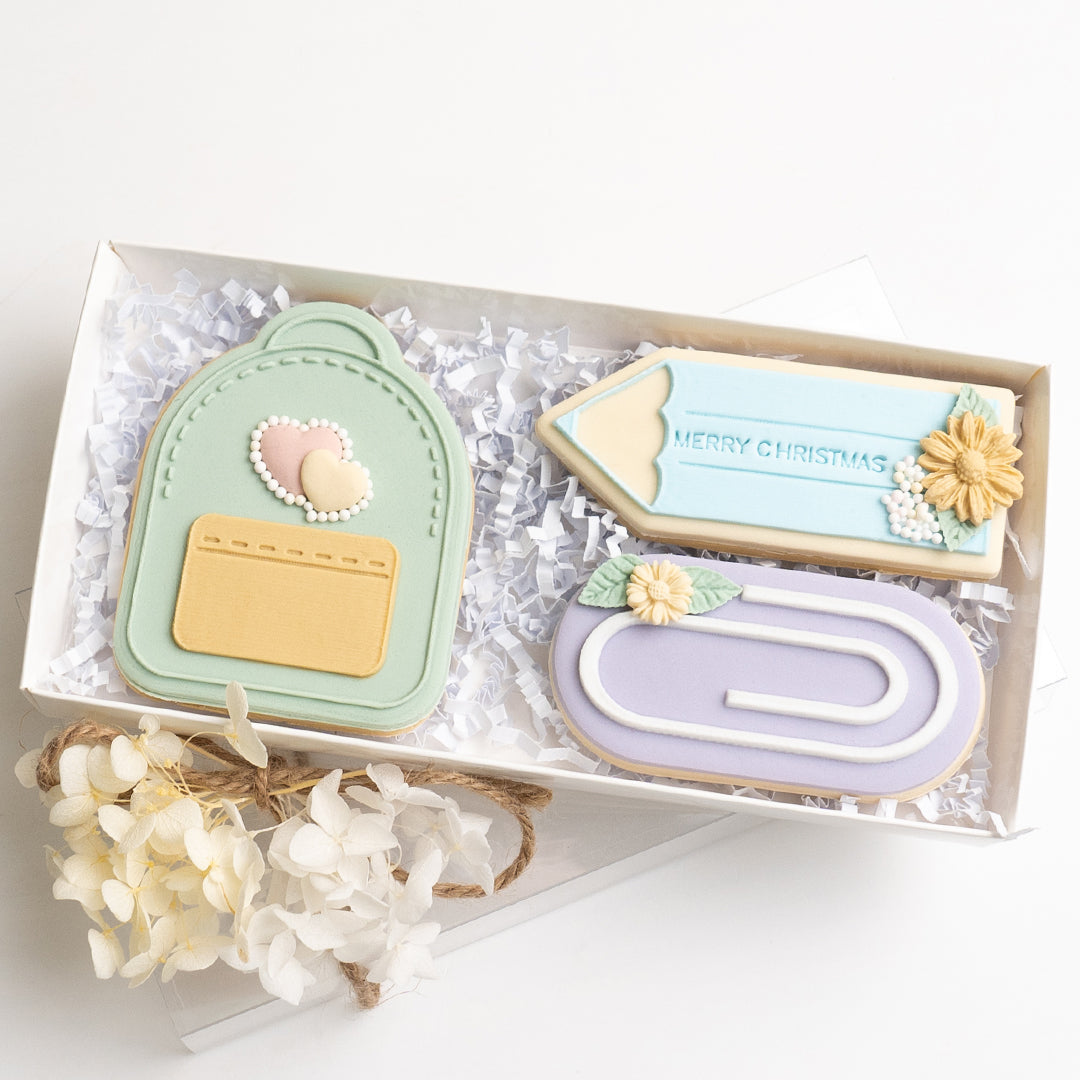 Paperclip stamp with matching cutter