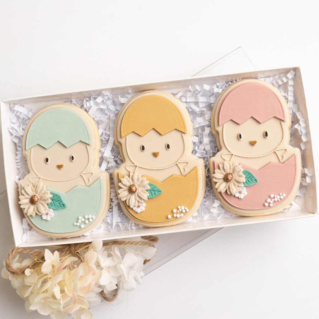 Cute chick stamp with matching cutter