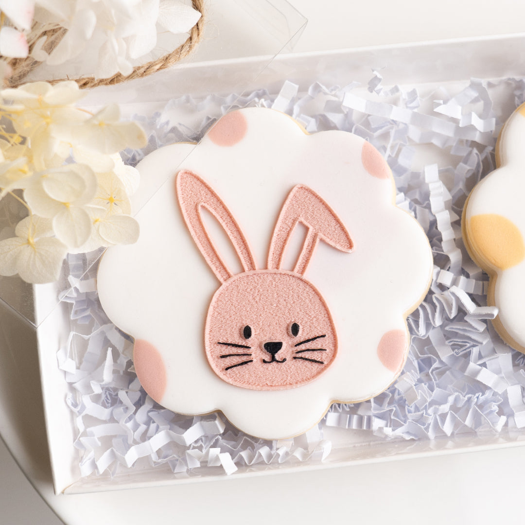 Bunny love stamp (with matching cutter option)