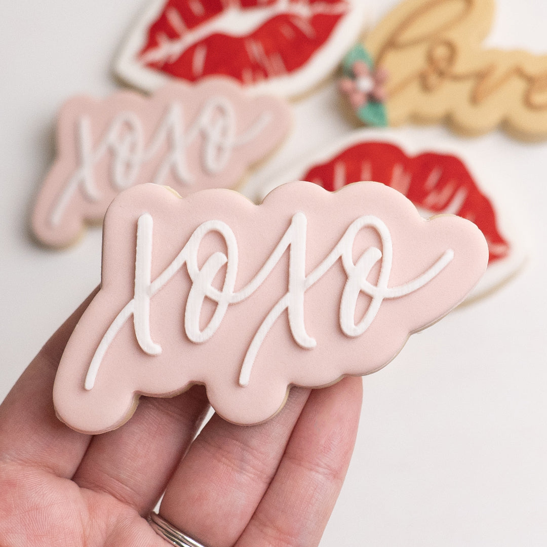 XOXO stamp with matching cutter
