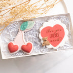 Cherry stamp with matching cutter