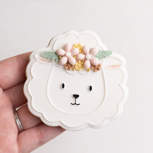 Lamb stamp with matching cutter