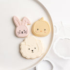 Chick love stamp (with matching cutter option)