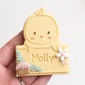 Chick plaque stamp with matching cutter