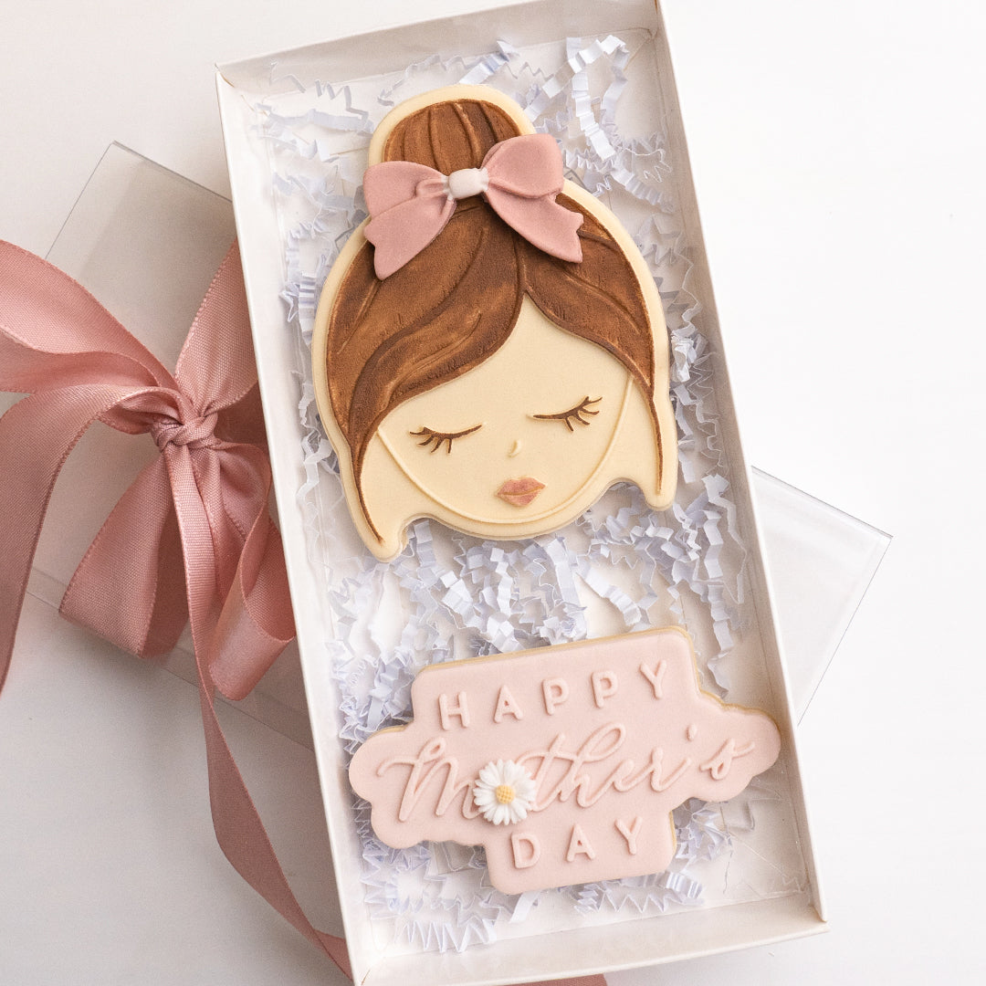 Beautiful girl stamp with matching cutter