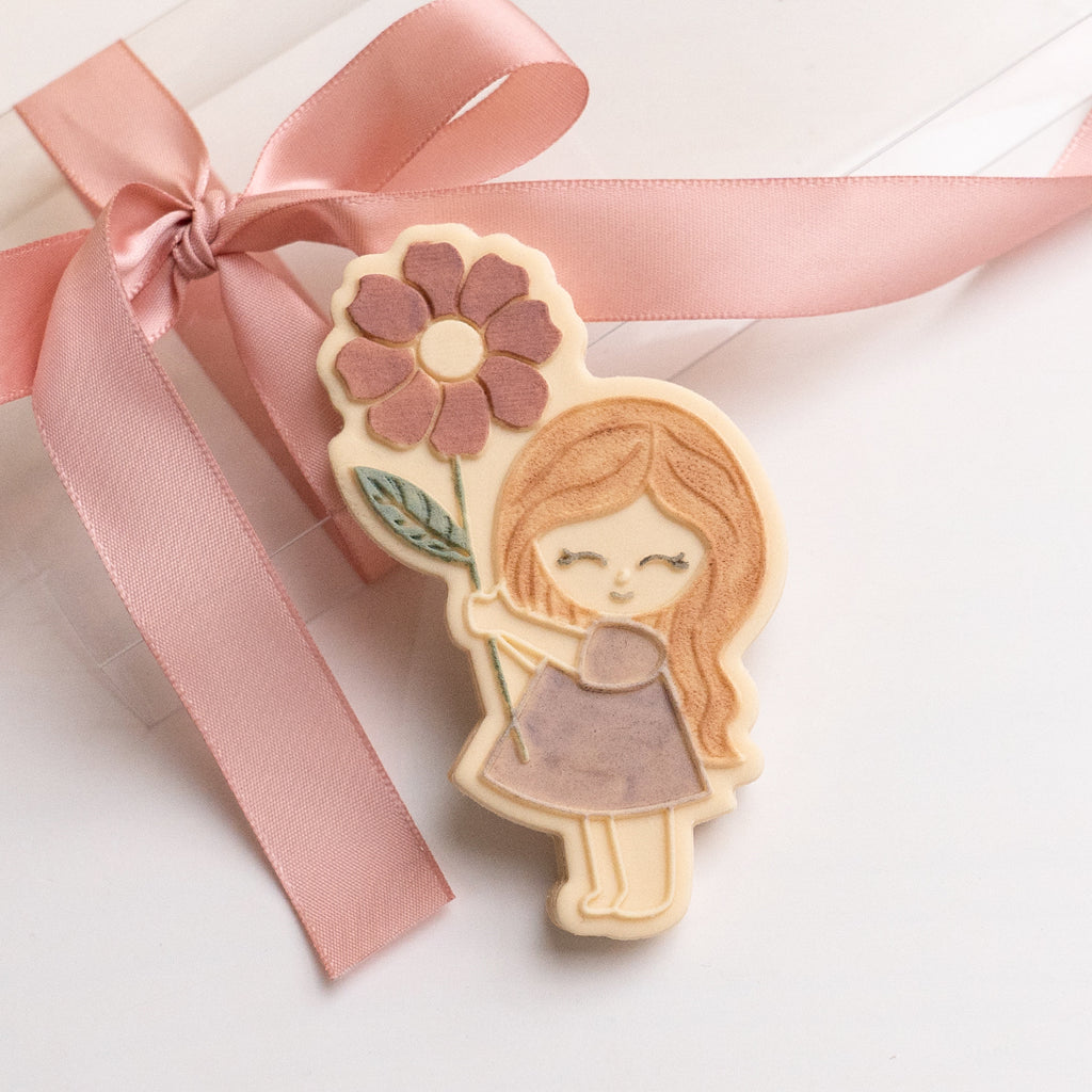 Sweet girl stamp with matching cutter