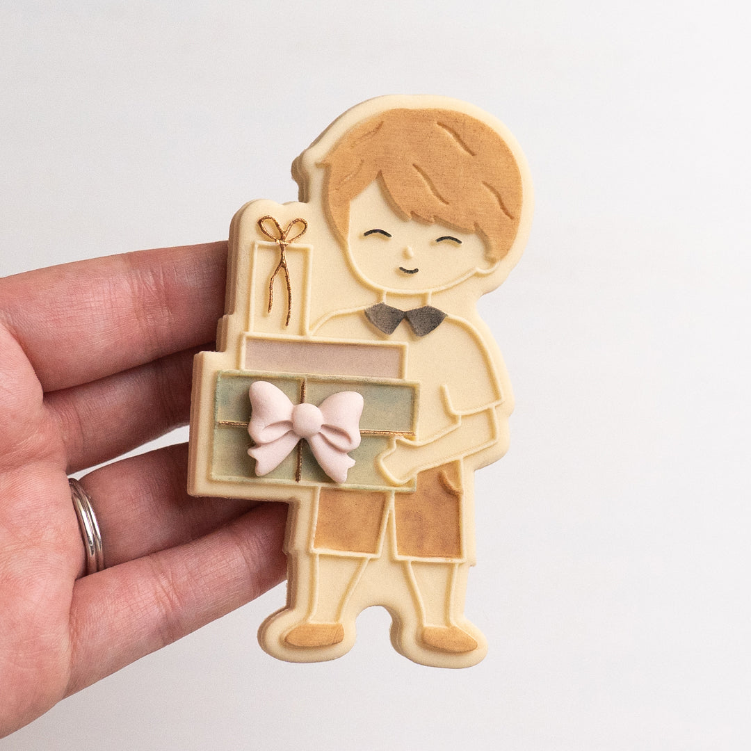 Joy boy stamp with matching cutter