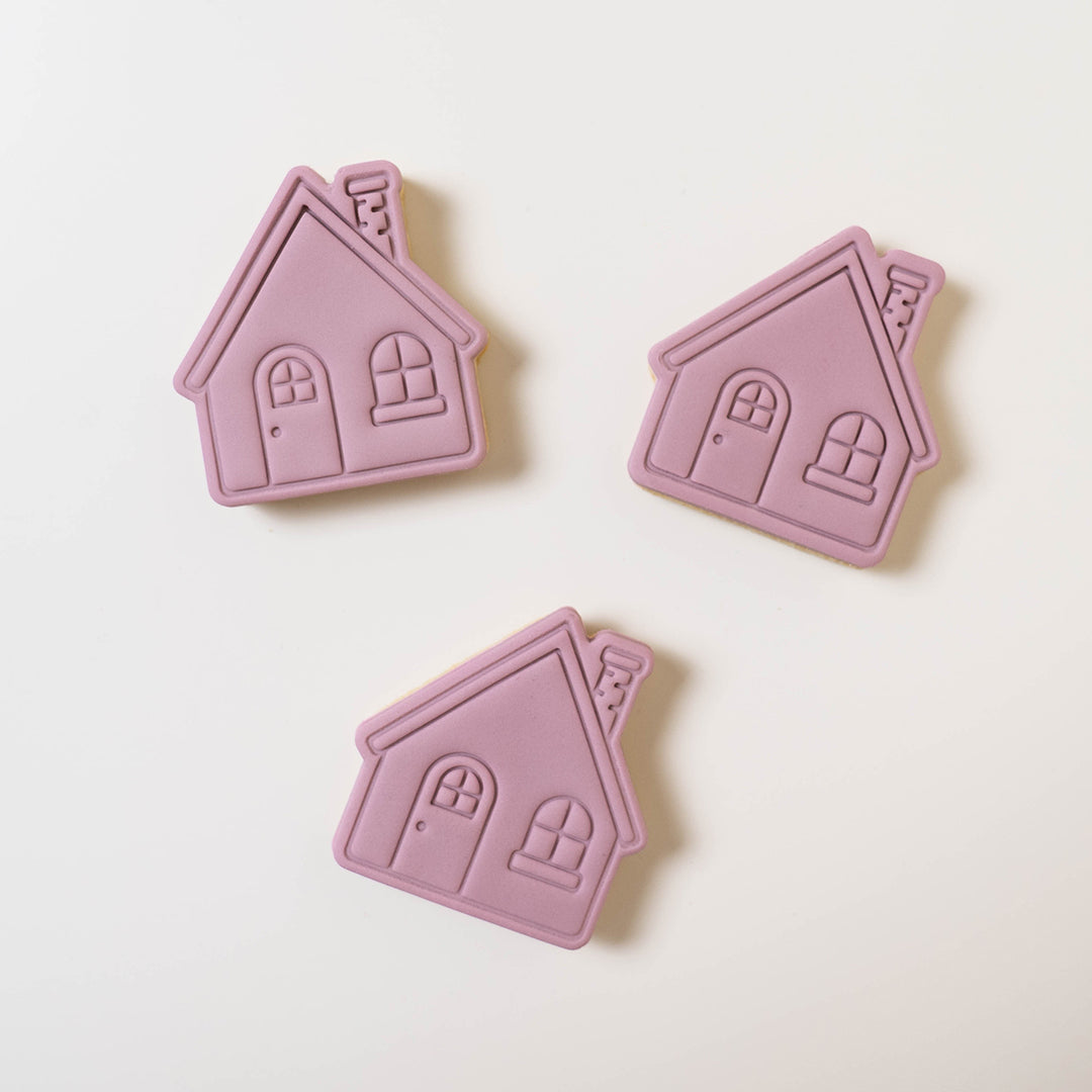 House impression stamp with matching cutter