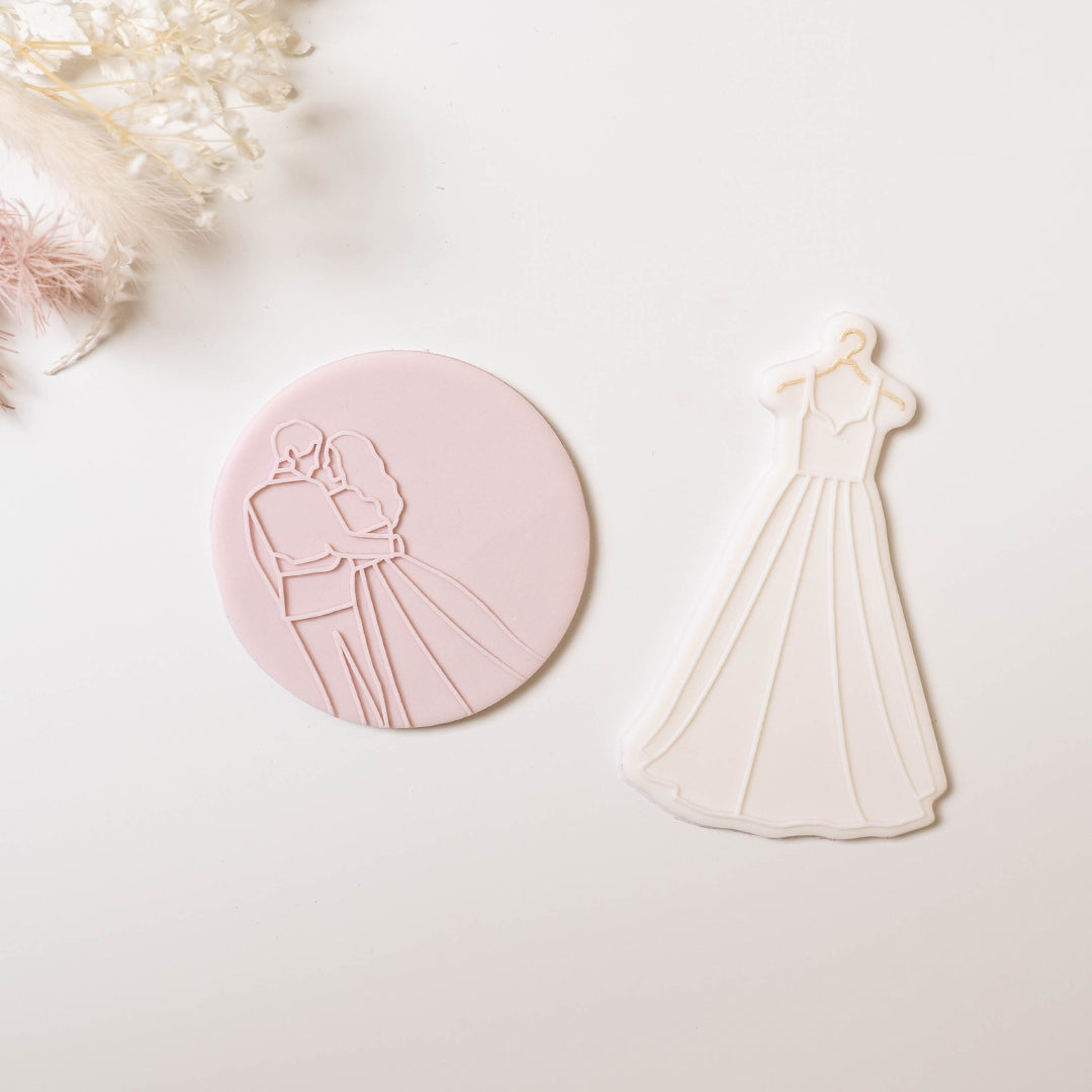 Bride and Groom stamp