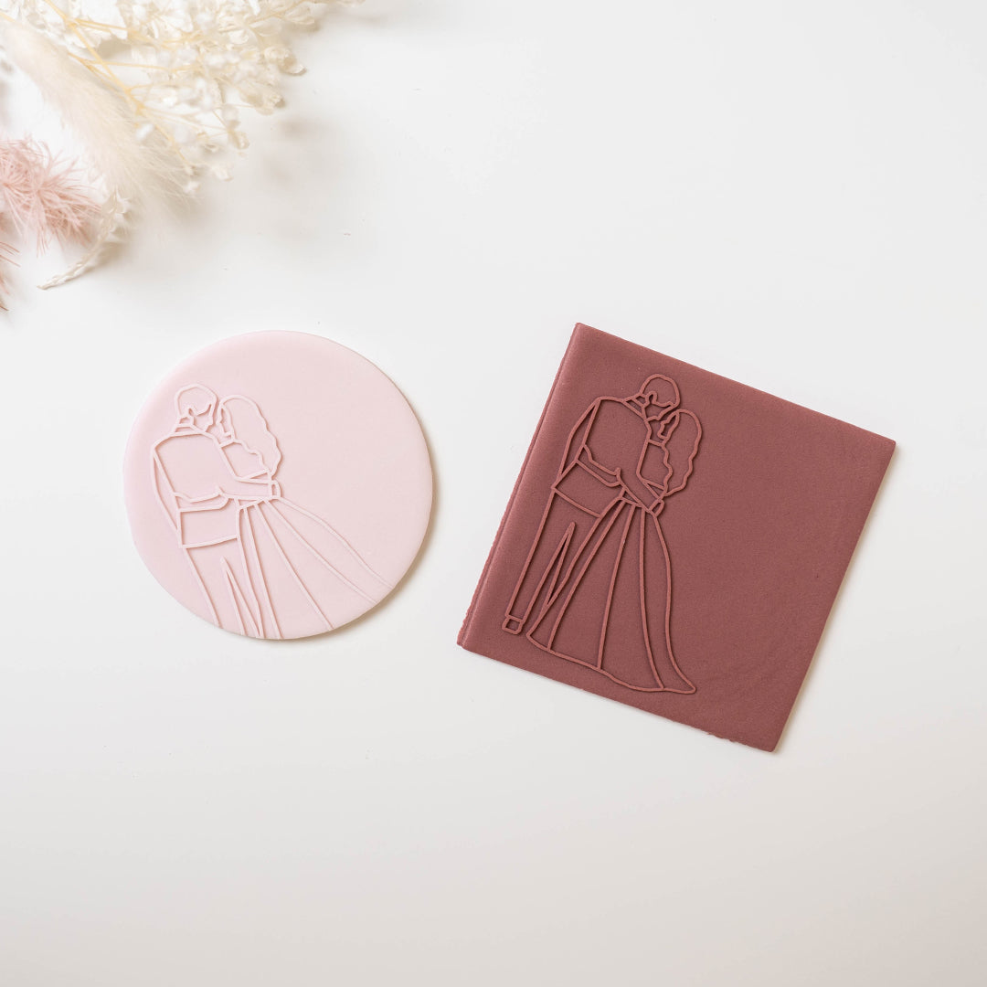 Bride and Groom stamp