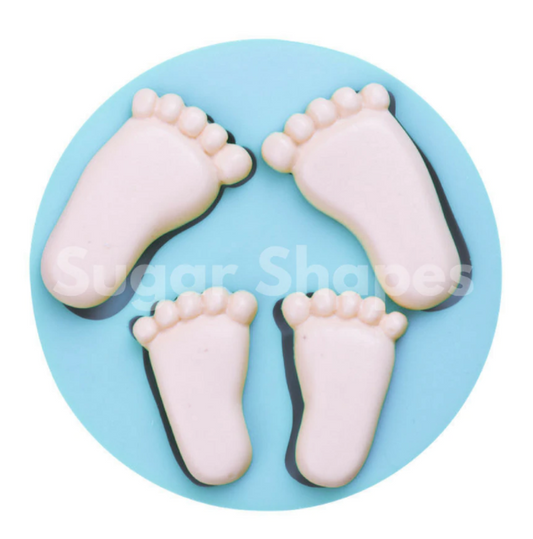 Baby feet 2pc silicone mould