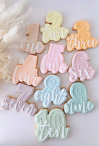 Number stamp with matching cutter (Available as individuals or full set)